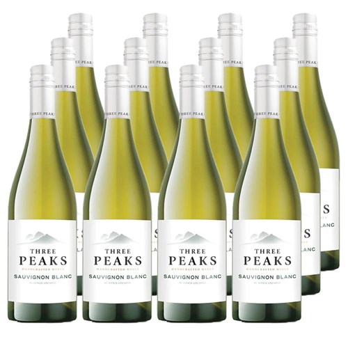 Case of 12 Three Peaks Sauvignon Blanc 75cl White Wine
